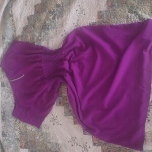 Twelfth Street by Cynthia Vincent Purple Plum Dress M elastic waist